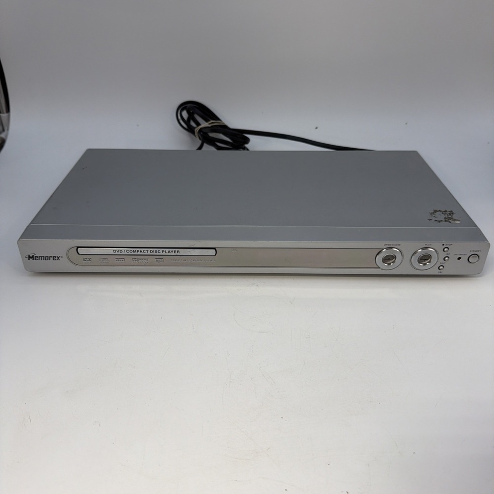 silver Memorex MVD2042 Progressive Scan DVD/CD Player